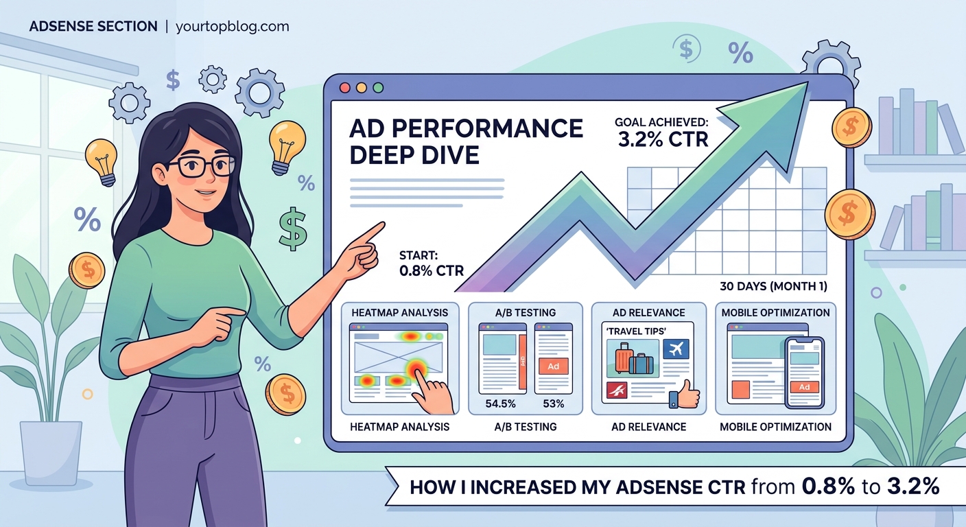 How I Increased My AdSense CTR from 0.8% to 3.2% in 30 Days - Illustration 2
