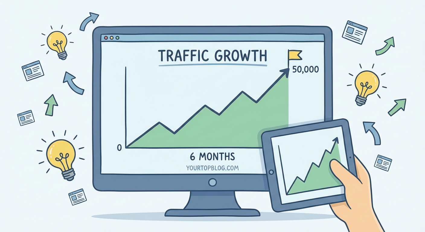 How I Grew My Blog from 0 to 50,000 Monthly Visitors in 6 Months - Illustration 2