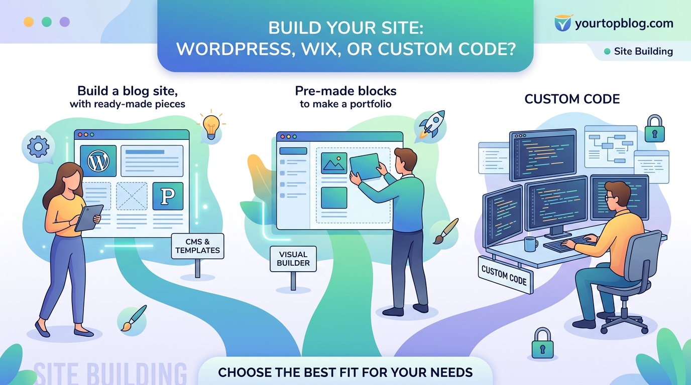 Should You Build Your Site on WordPress, Wix, or Custom Code? - Illustration 1