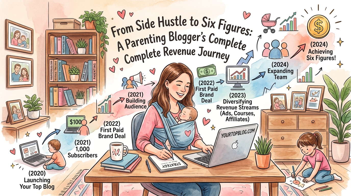 From Side Hustle to Six Figures: A Parenting Blogger's Complete Revenue Journey — 1