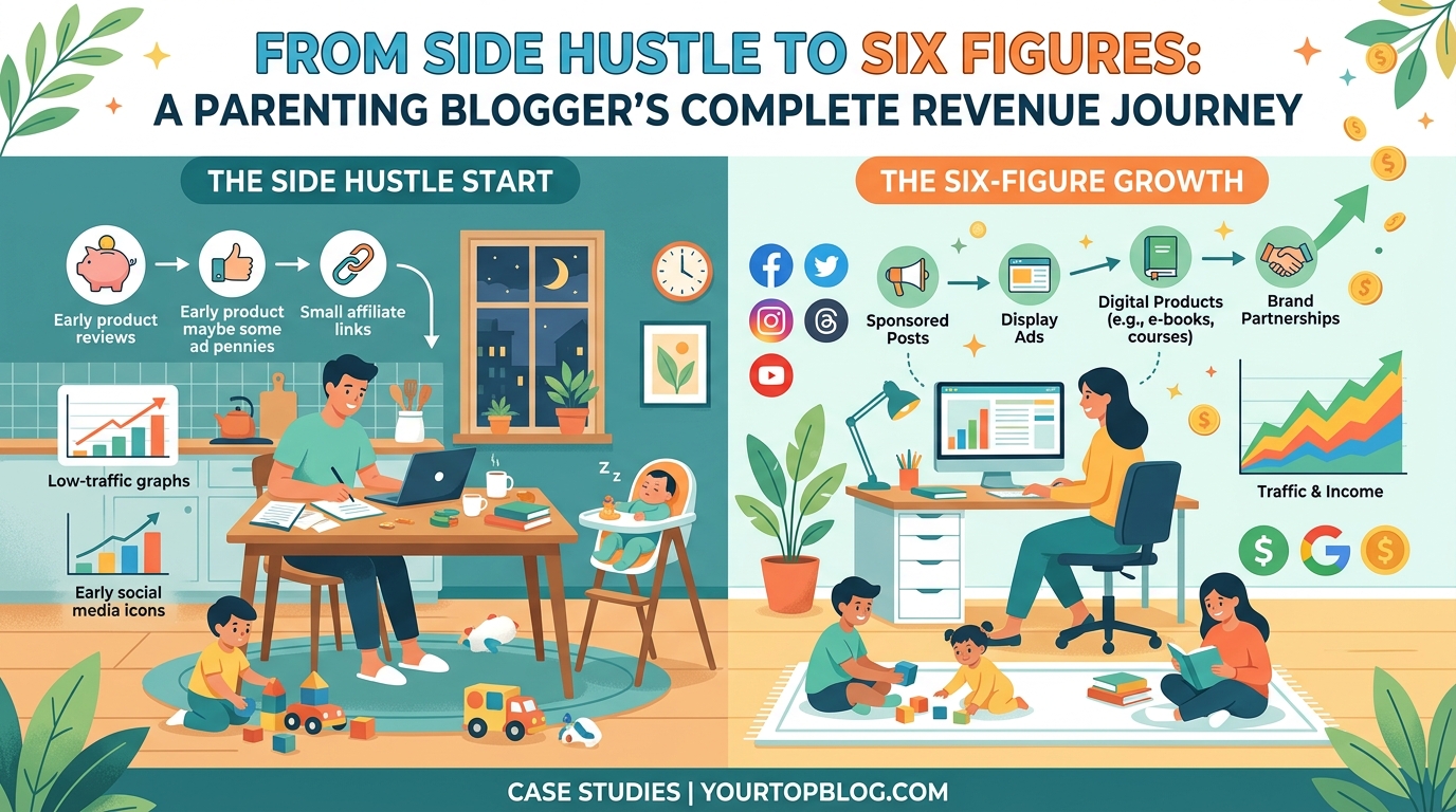 From Side Hustle to Six Figures: A Parenting Blogger's Complete Revenue Journey — 2