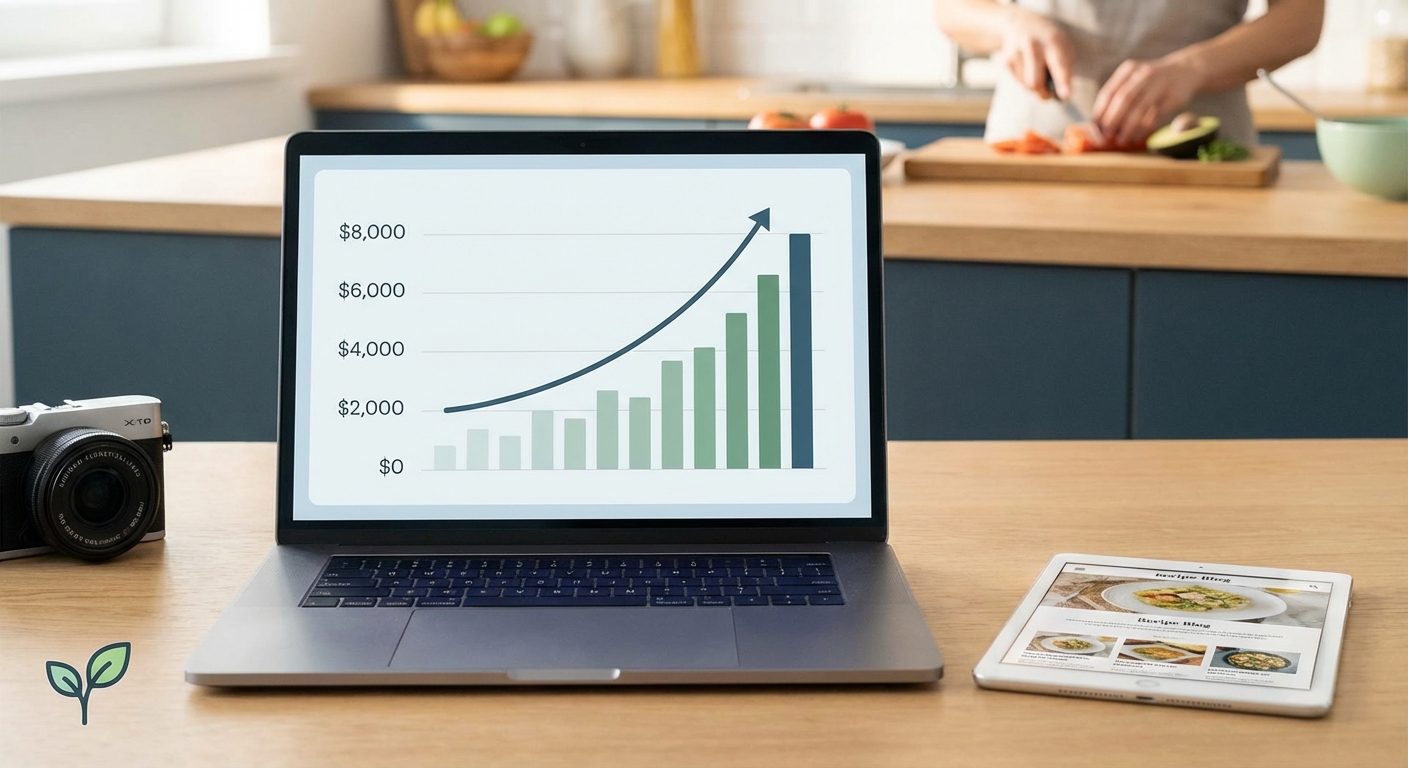 How a Food Blogger Went From $0 to $8,000 Monthly AdSense Revenue in 18 Months