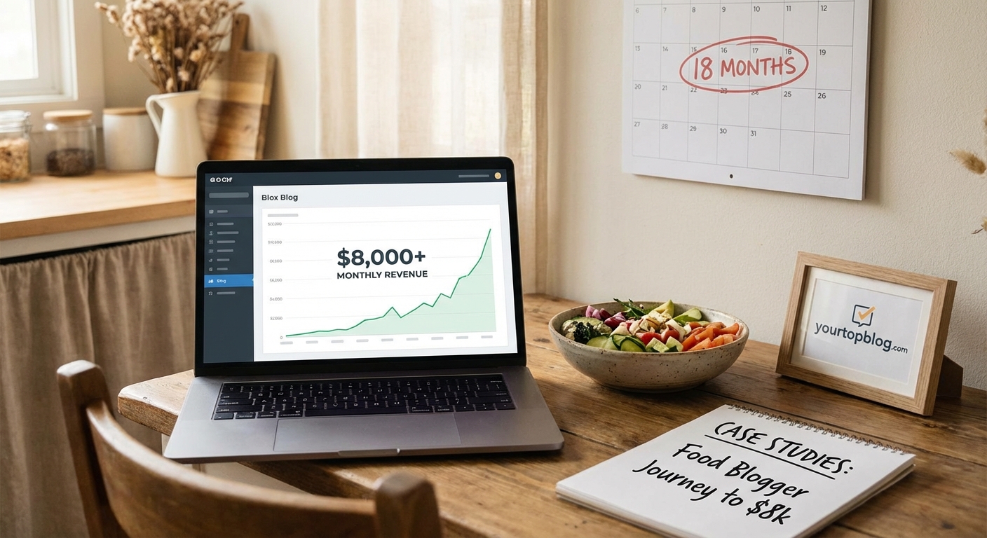 How a Food Blogger Went From $0 to $8,000 Monthly AdSense Revenue in 18 Months — 2