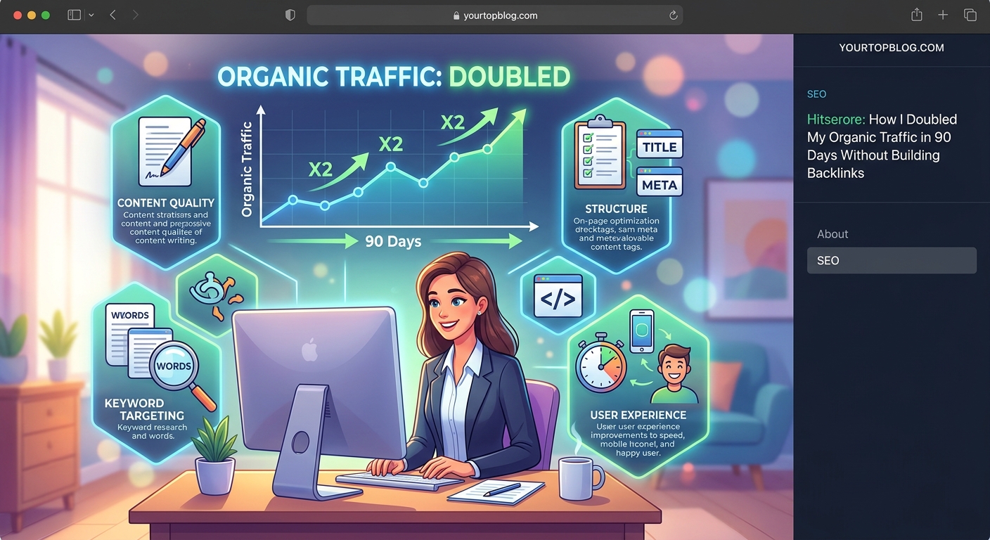 How I Doubled My Organic Traffic in 90 Days Without Building Backlinks — 1