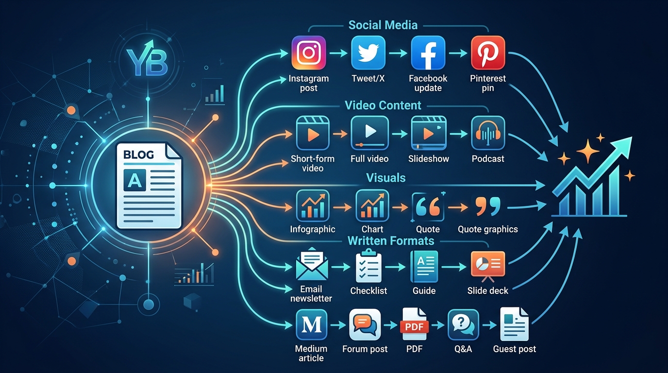 How to Repurpose One Blog Post into 20 Pieces of Traffic-Driving Content