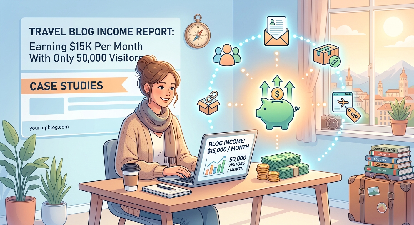 Travel Blog Income Report: Earning $15K Per Month With Only 50,000 Visitors — 2