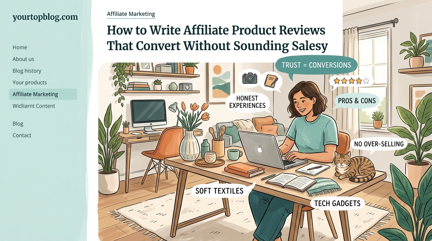 How to Write Affiliate Product Reviews That Convert Without Sounding Salesy - Illustration 1