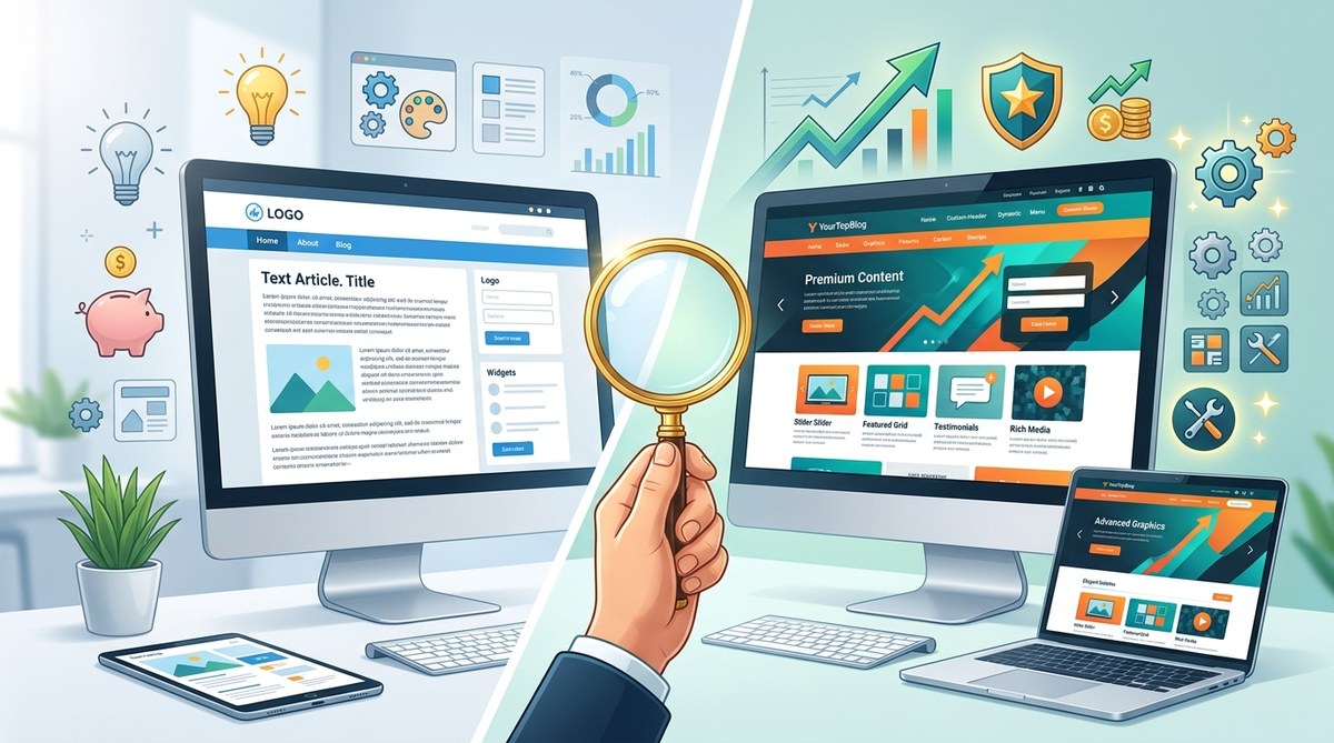 Choosing the Right Website Theme: Free vs Premium Options Compared