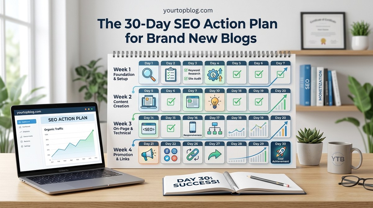 The 30-Day SEO Action Plan for Brand New Blogs
