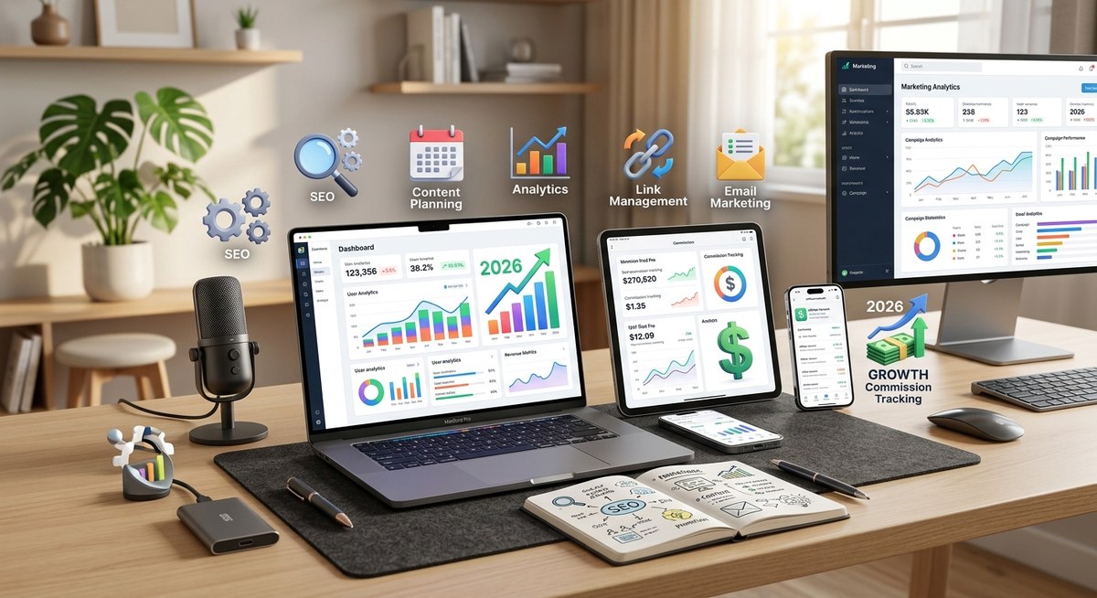 The Ultimate Affiliate Marketing Toolkit: 15 Free and Paid Tools to Boost Your Commissions in 2026